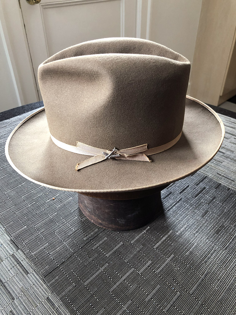 Early Stetson Stratoliner with original pin | The Fedora Lounge